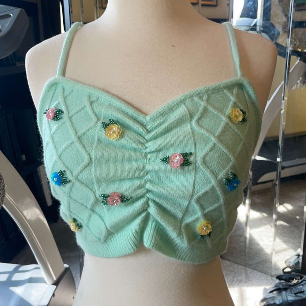 For love and lemons crop top sweater small